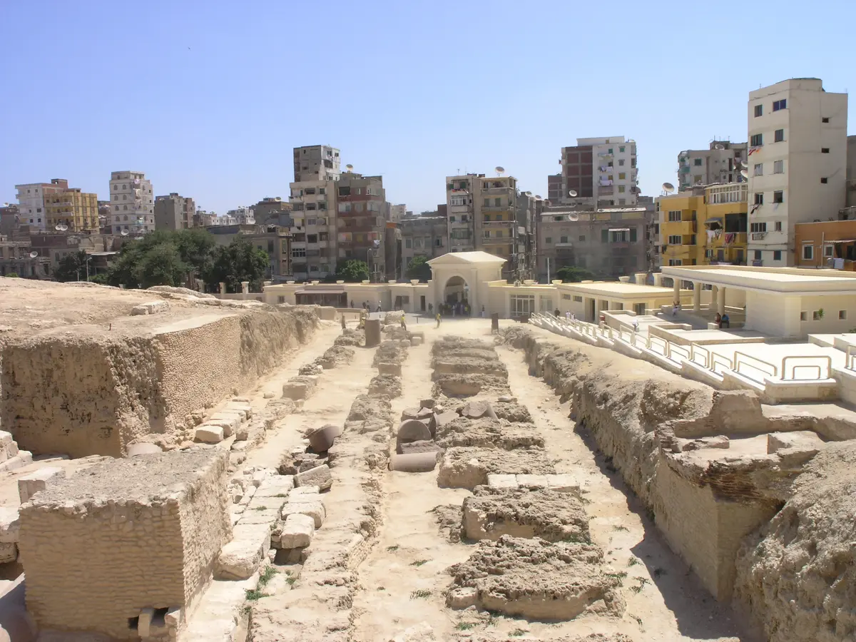 Archaeological ruins of the Serapeum of Alexandria