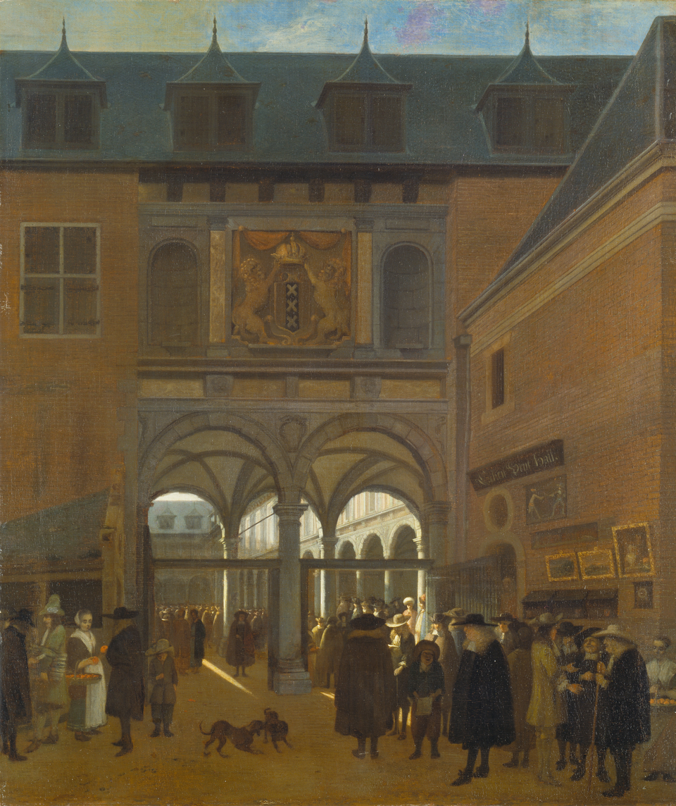 Amsterdam Stock Exchange painting Berckheyde