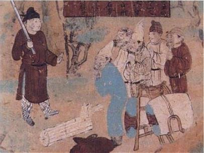 Mogao Caves Dunhuang caravan mural
