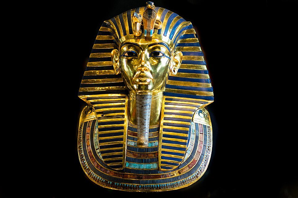 Tutankhamun's gold burial mask