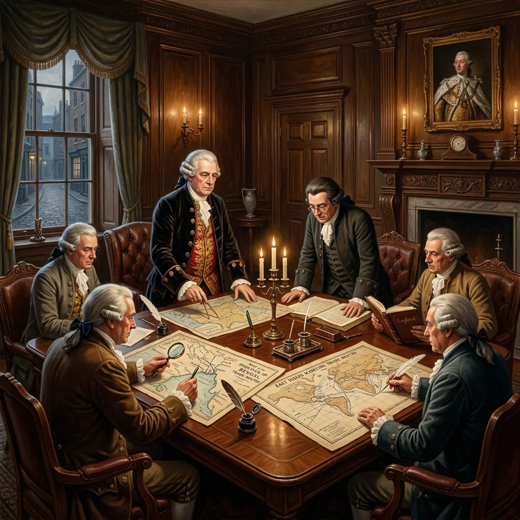 East India Company directors meeting in London