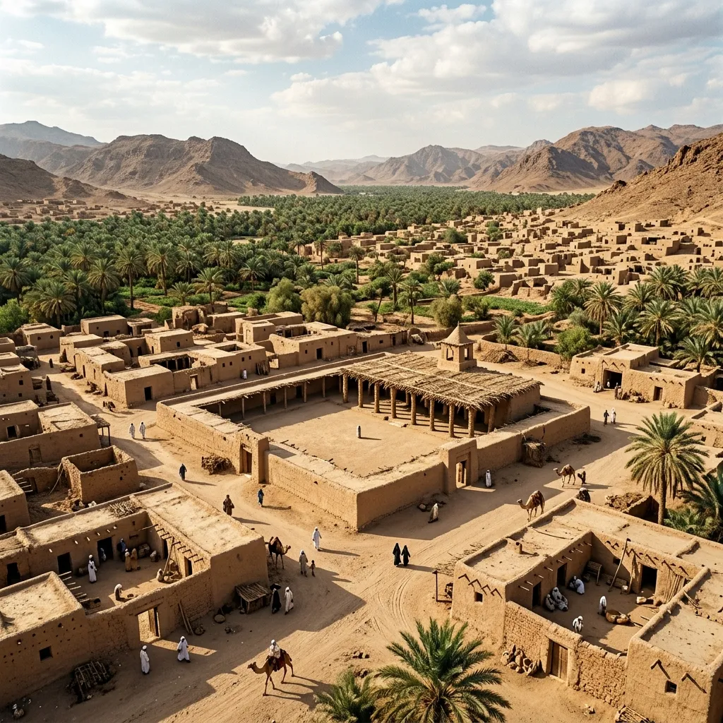 Early Islamic capital of Medina with the Prophet's Mosque