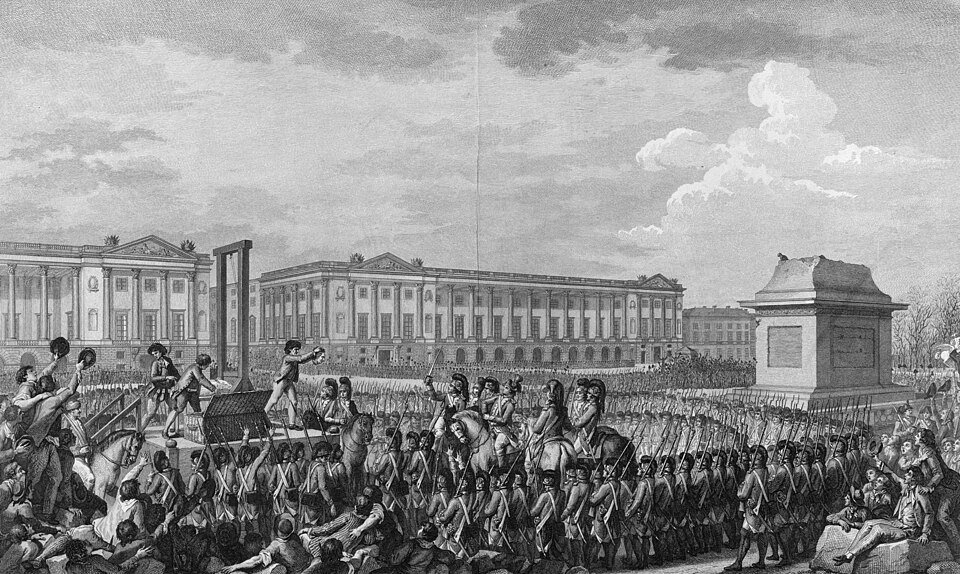 Execution of King Louis XVI 1793