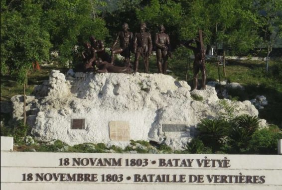 Decisive 1803 Battle of Vertieres where Haitian forces defeated the French army