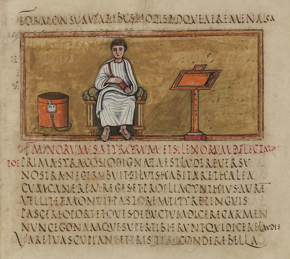 Vatican Vergilius Romanus Virgil manuscript page