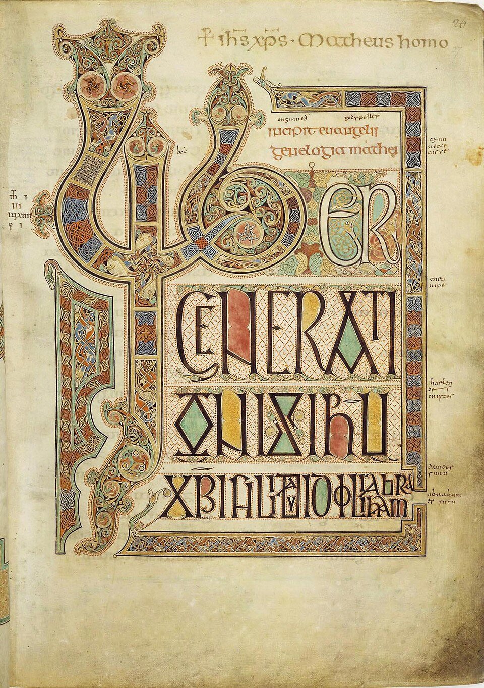 Lindisfarne Gospels Folio 27r