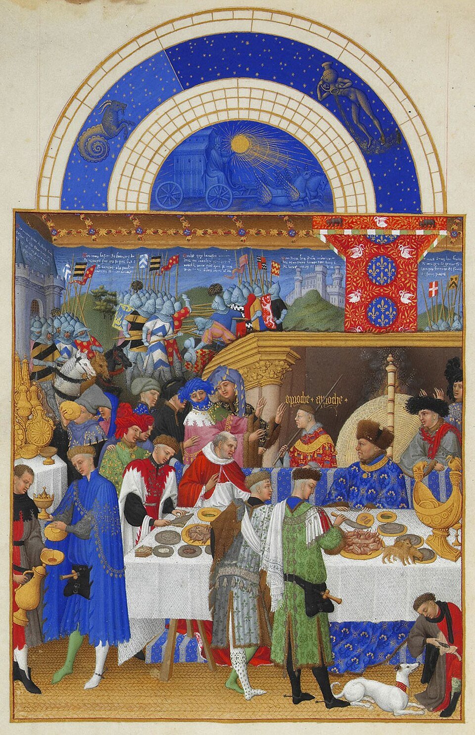 Tres Riches Heures January feast