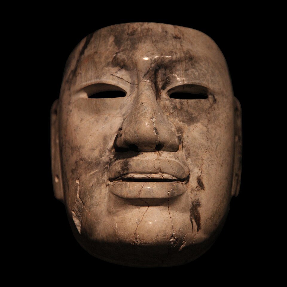 Olmec jade ceremonial mask