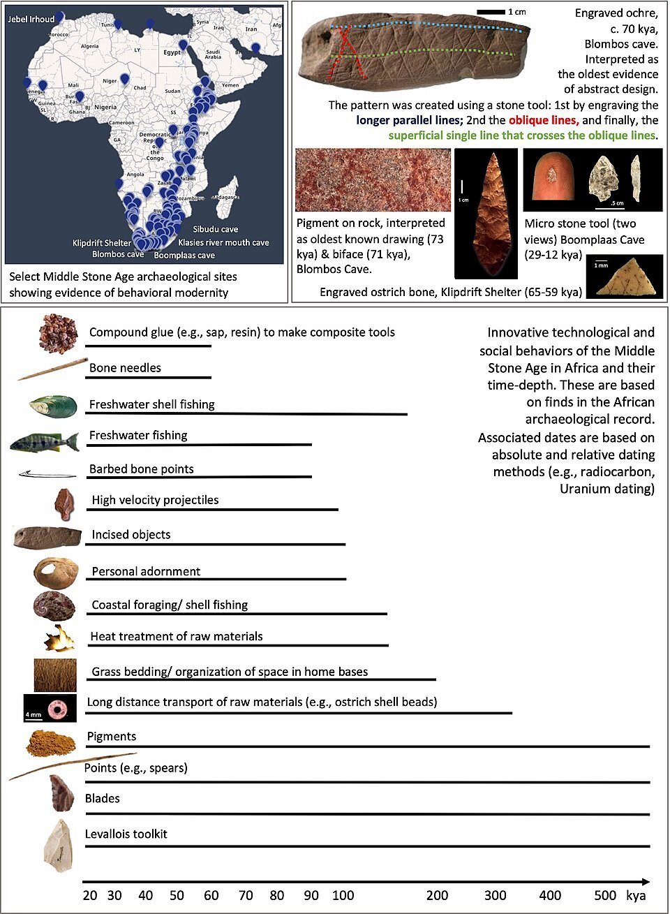Middle Stone Age Archaeological Sites and Technological Timeline in Africa