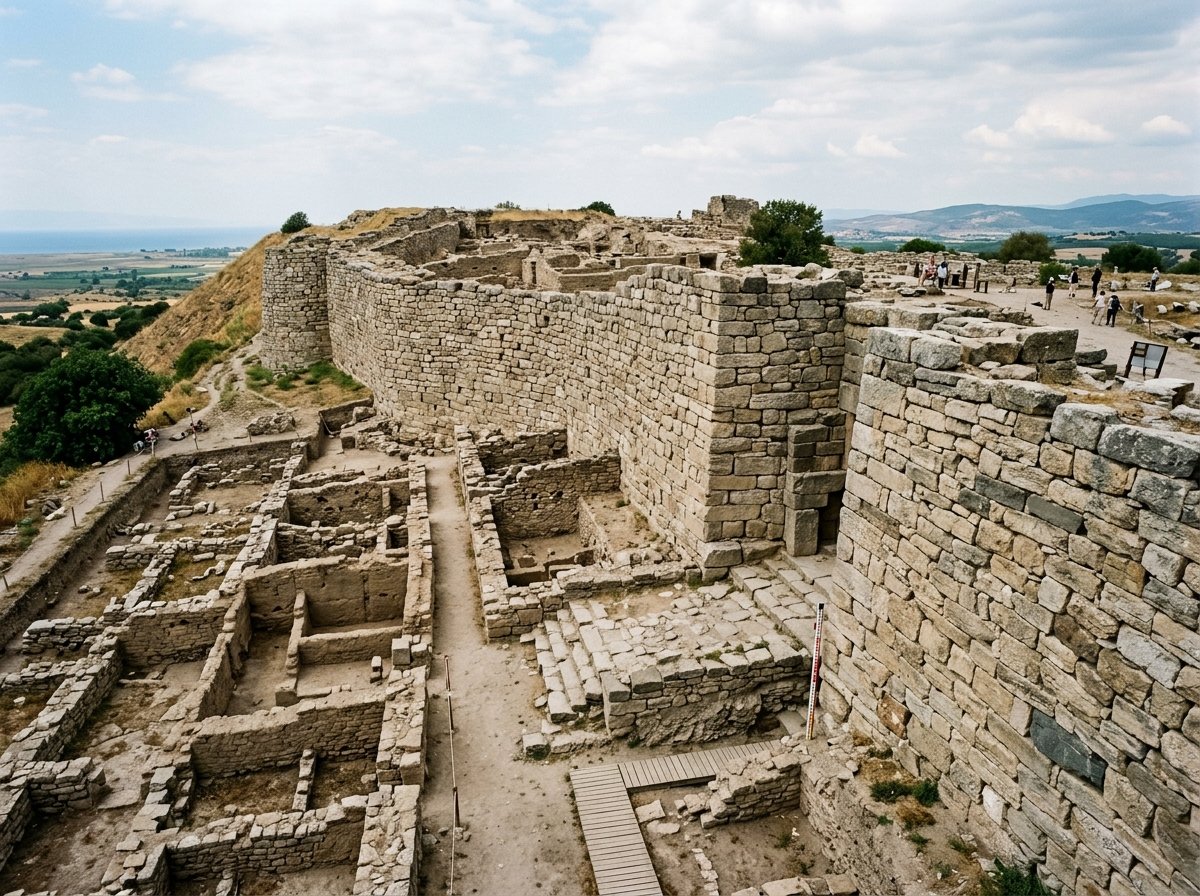 Excavated Walls of Troy VIIa at Hisarlik