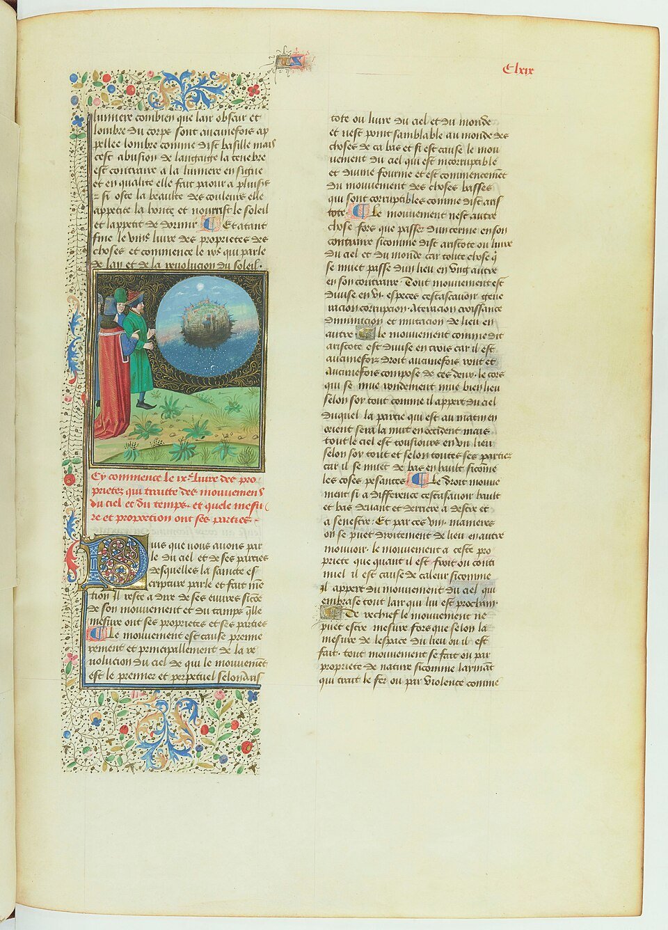 manuscript miniature astronomers using astrolabe