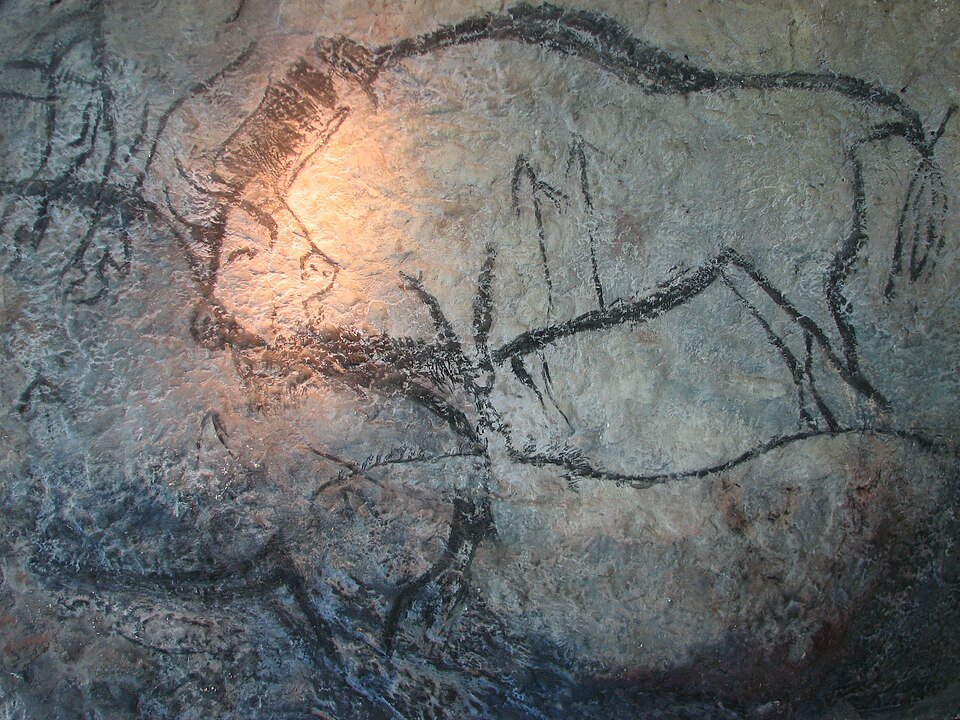 Ancient Sumerian limestone relief showing milking of cows and dairy production from the Temple of Ninhursag (Ur, c. 2500 BCE)