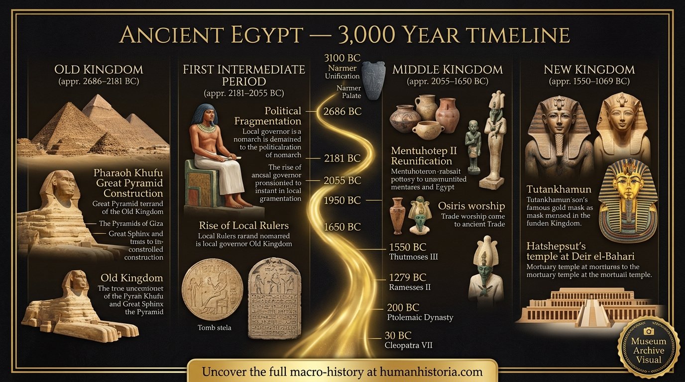 Ancient Egypt Timeline: 3,000 Years of Pharaonic History