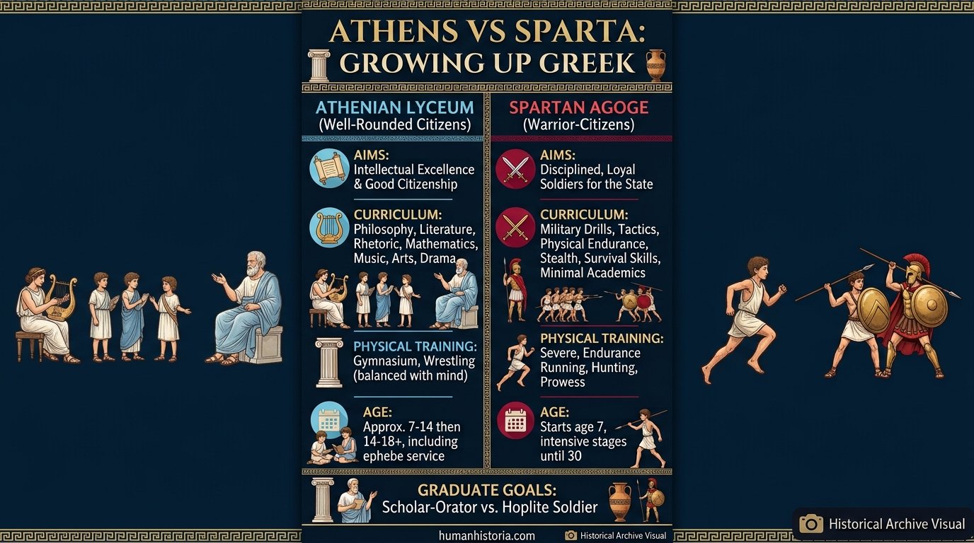 Growing Up in Ancient Greece: Athens vs Sparta