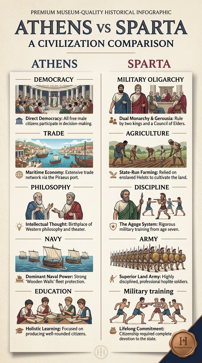 Athens vs. Sparta: A Civilization Comparison