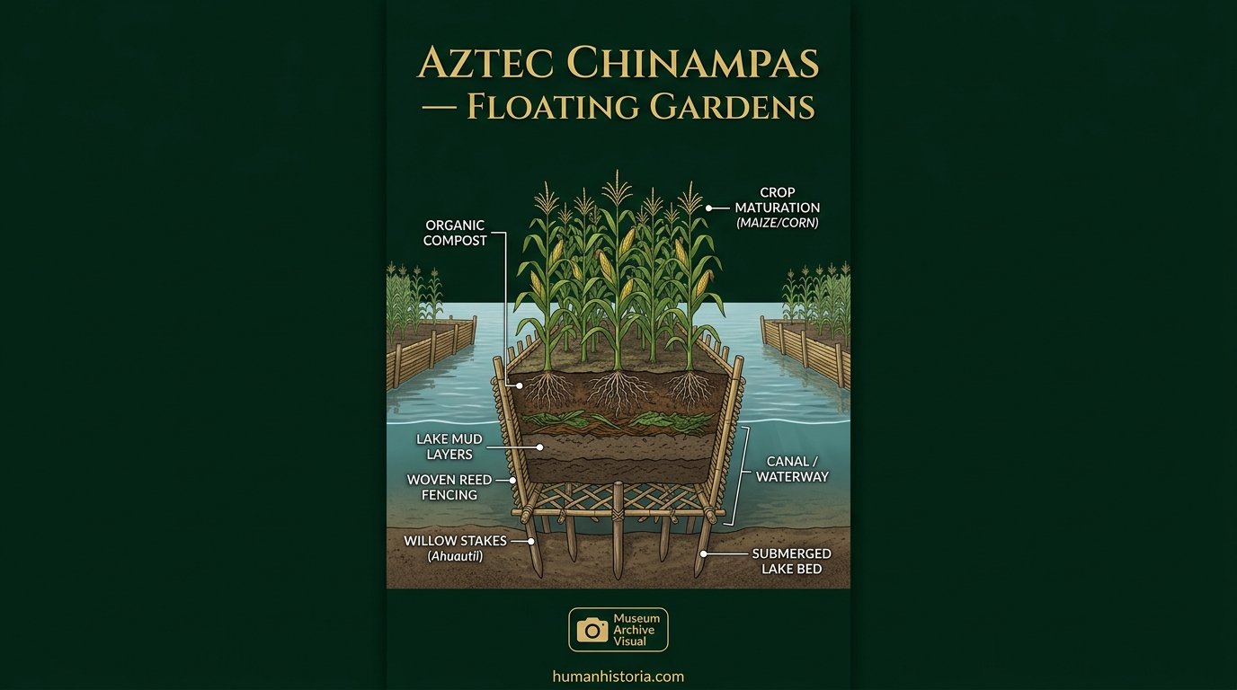 Aztec Chinampas: The Floating Island Agriculture Engineering