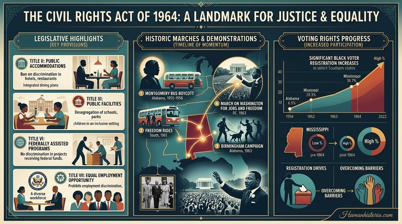 The Civil Rights Act of 1964 Infographic