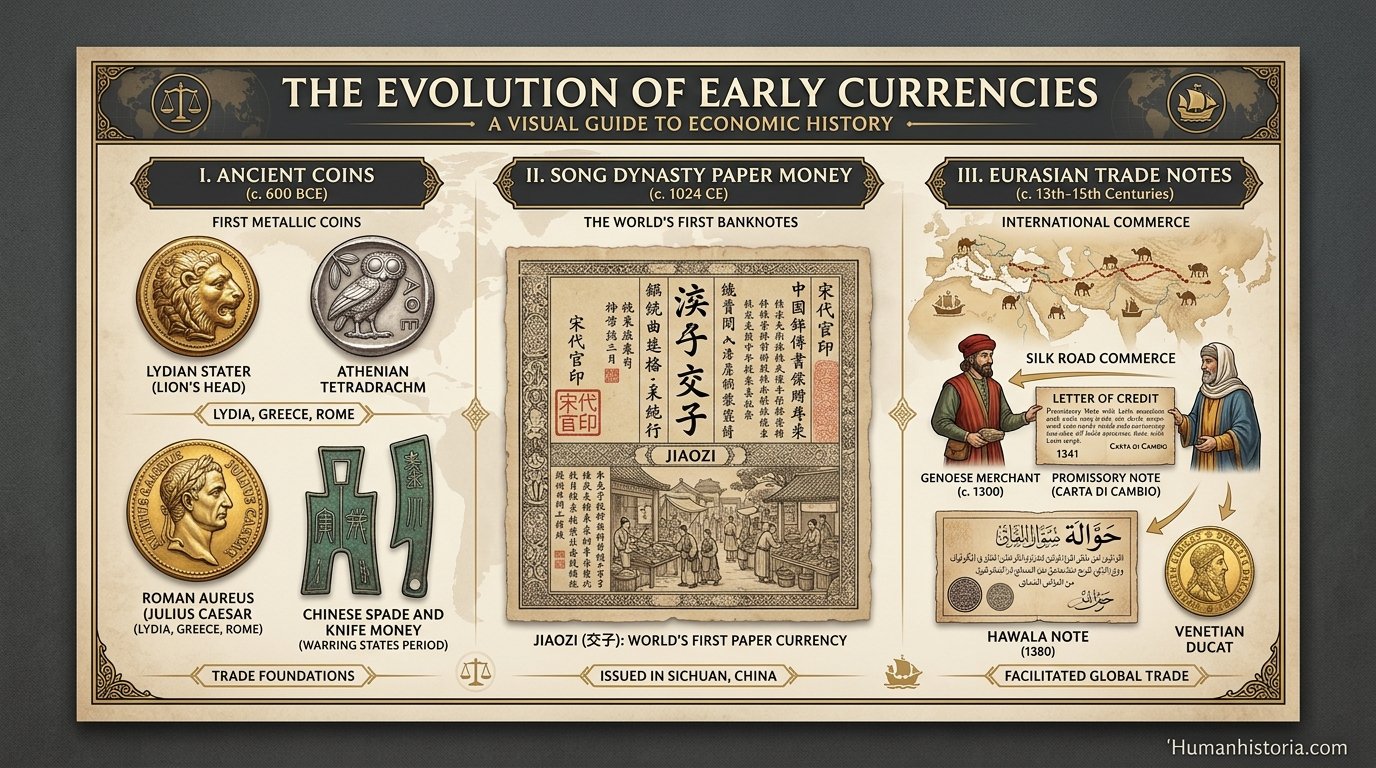 From Barter to Currency: Origin of Money in Antiquity