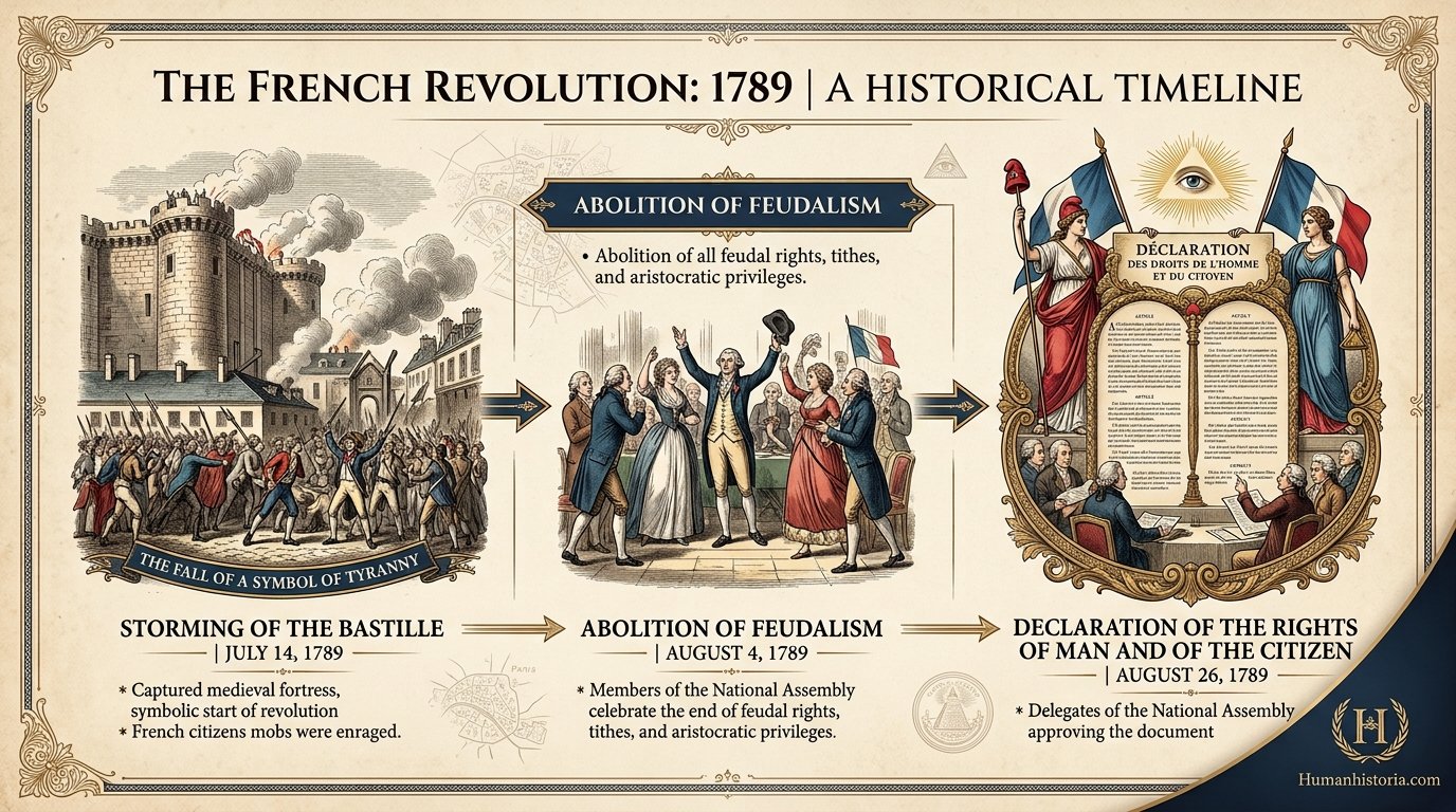 The French Revolution (1789–1799) Infographic
