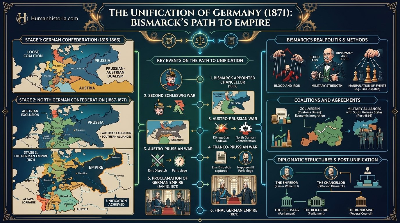 The Unification of Germany (1871) Infographic