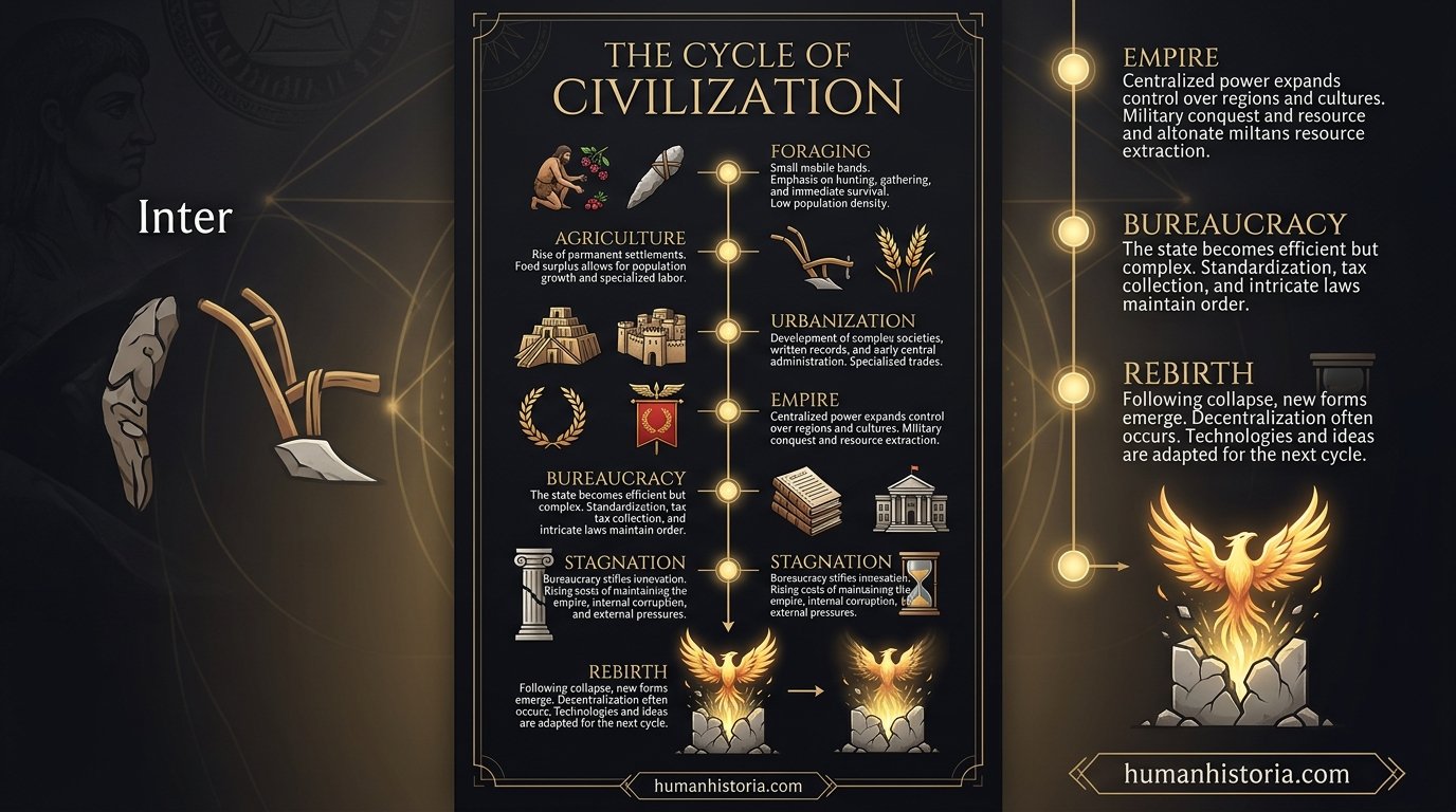 The 7 Stages of Civilizational Growth & Collapse