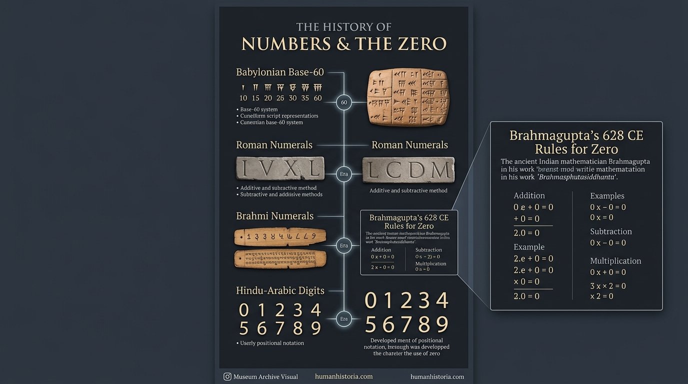 History of Numbers: Invention of Zero & Modern Digits