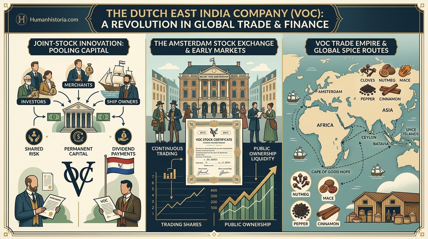 The Dutch East India Company (VOC) Monopolies Infographic