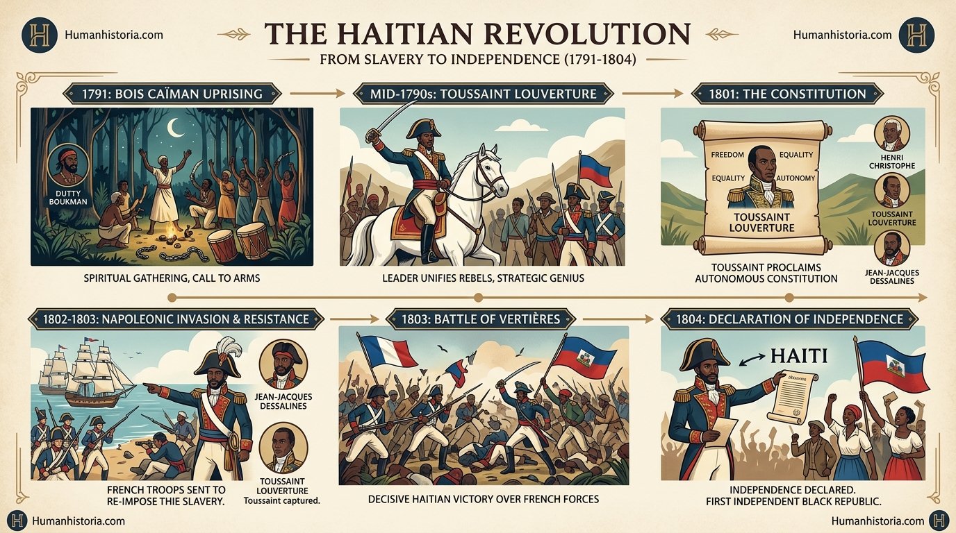 The Haitian Revolution Military Campaigns Infographic