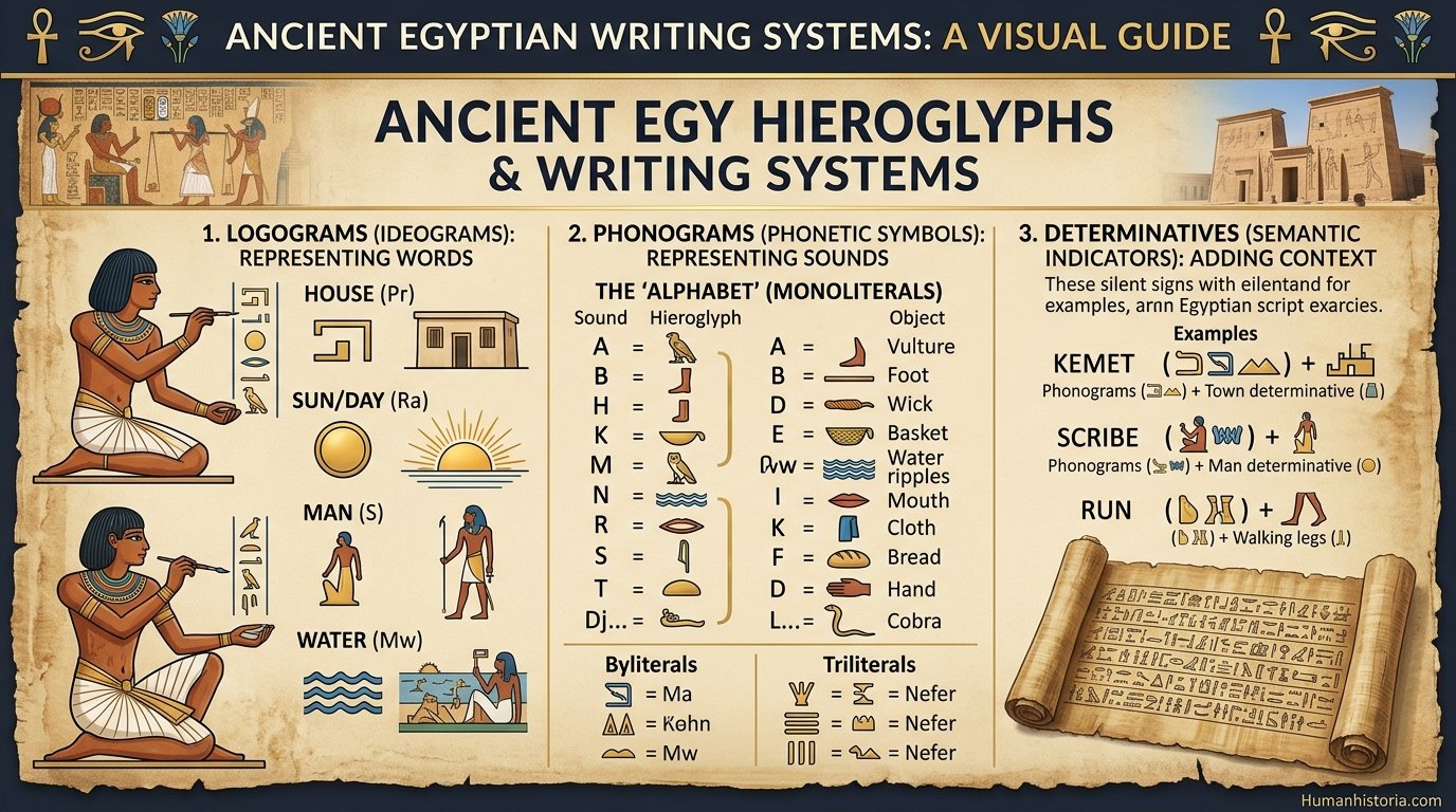 Ancient Egyptian Dynastic & Architectural Systems Infographic
