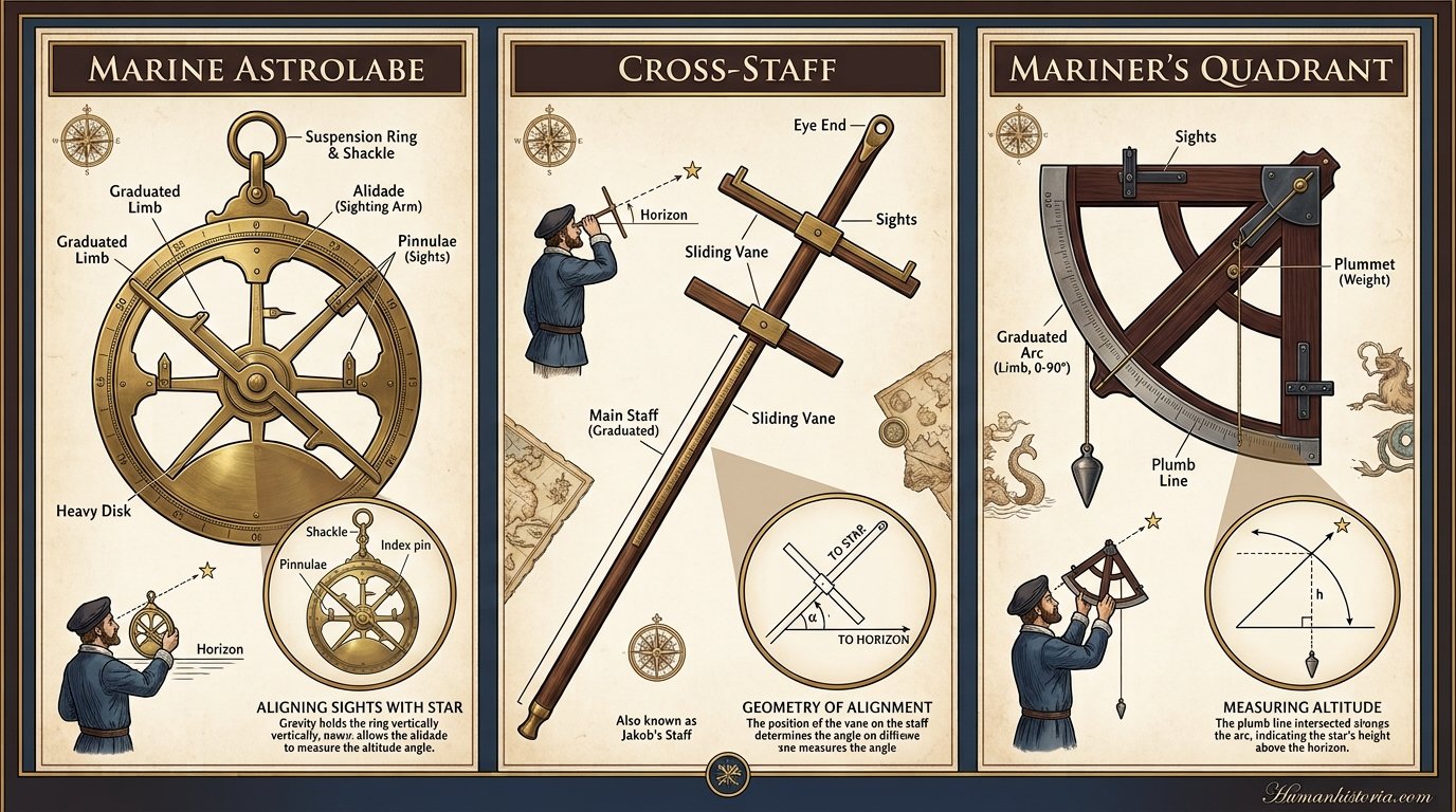 Medieval Navigational Instruments Infographic