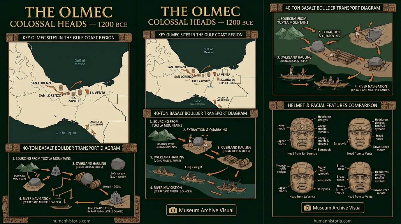 The Olmec Giant Stone Heads: Mother Culture of Mesoamerica