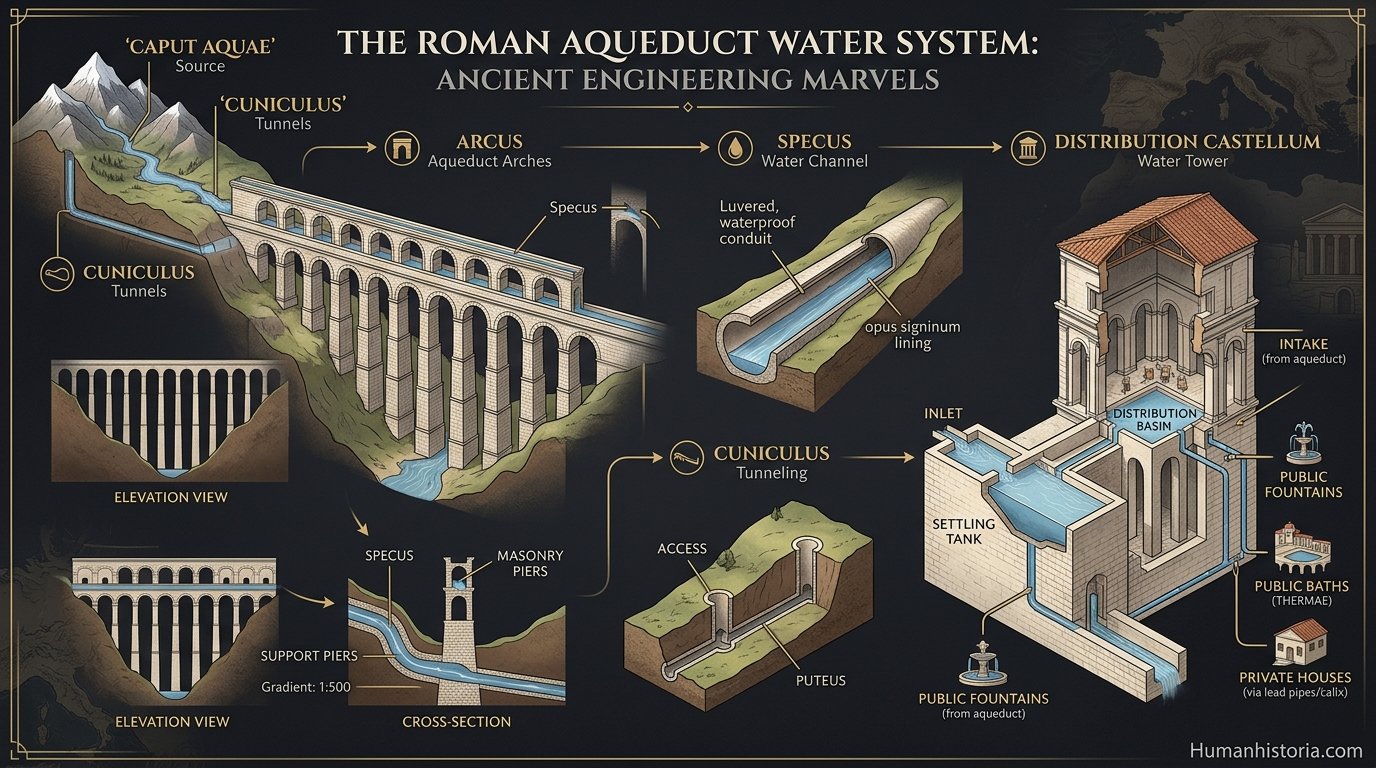 Roman Aqueduct: Water Systems & Engineering