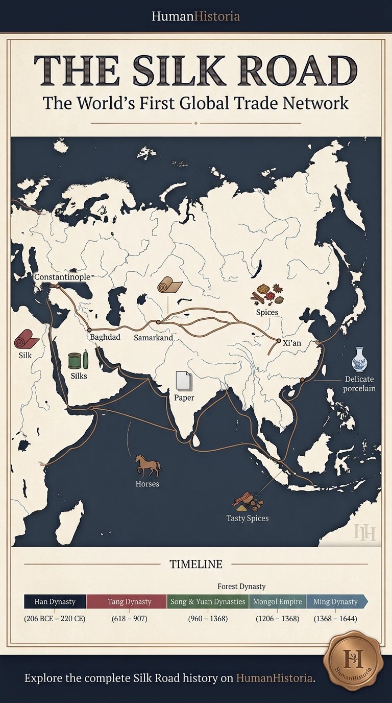 Maritime & Overland Silk Road Trade Networks