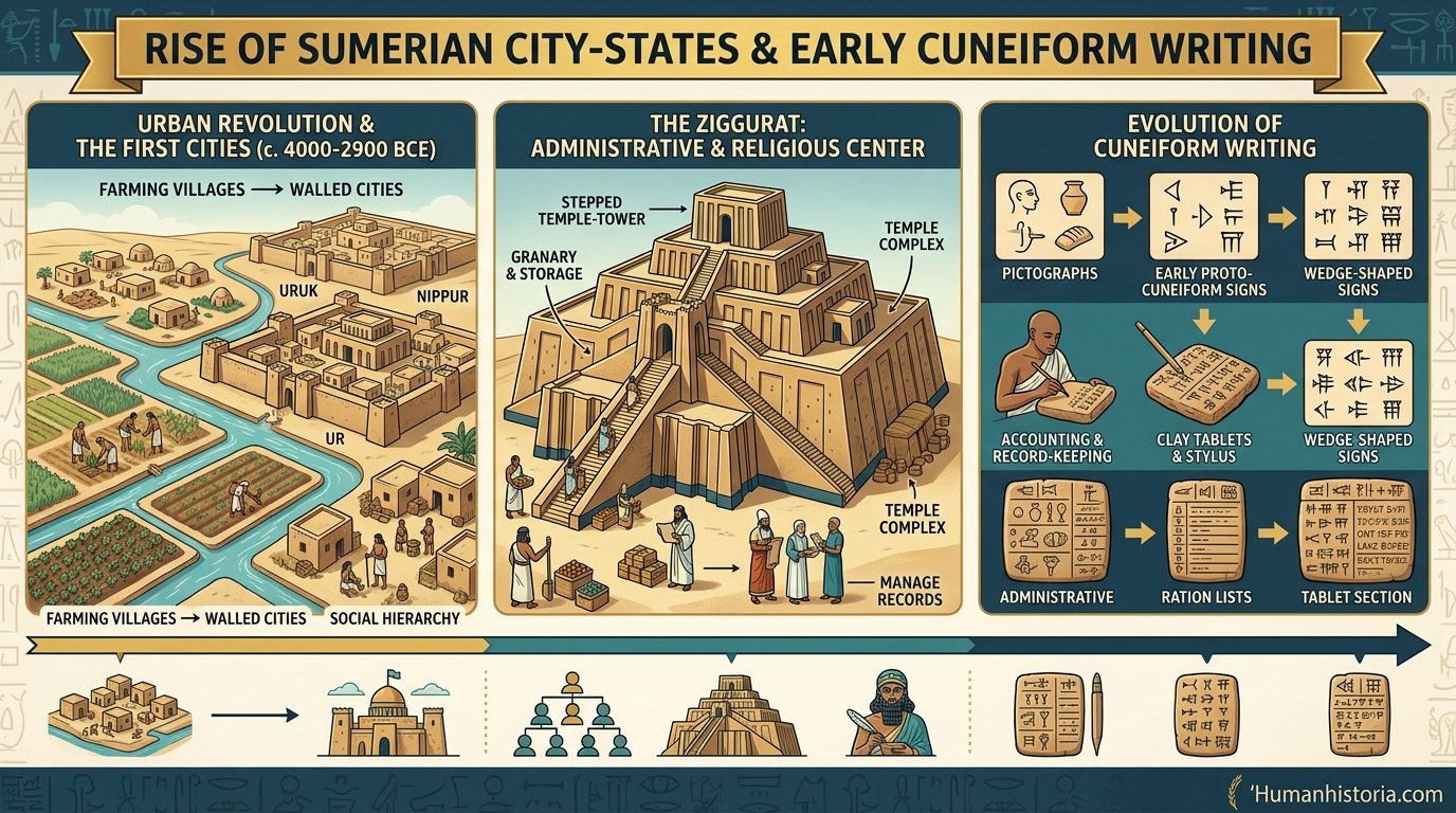 Sumerian City-States & Invention of Cuneiform