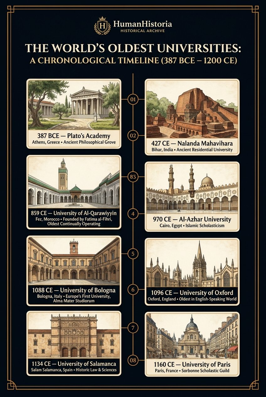 The World's Oldest Universities & Higher Education Infographic