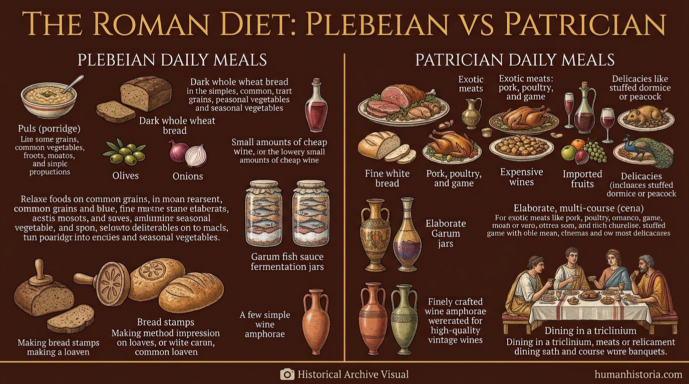 What Did Ancient Romans Actually Eat Daily?
